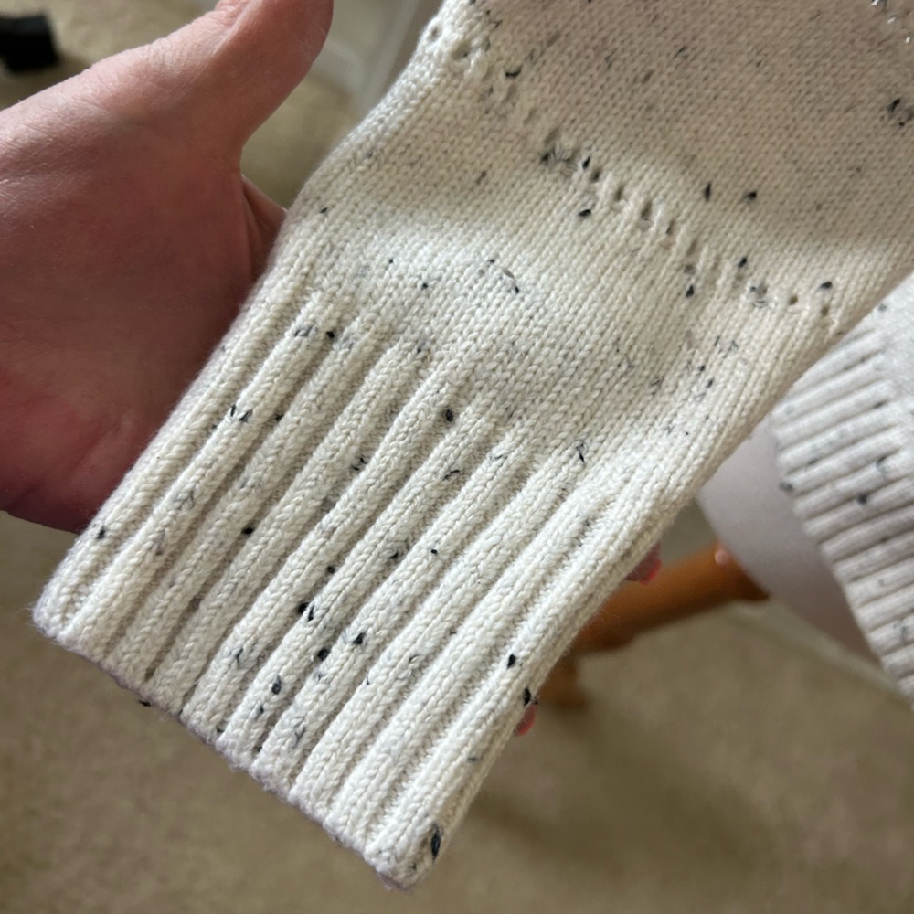 NWT Haven Well Within Speckled Cream Turtleneck Sweater - Picture 4 of 9